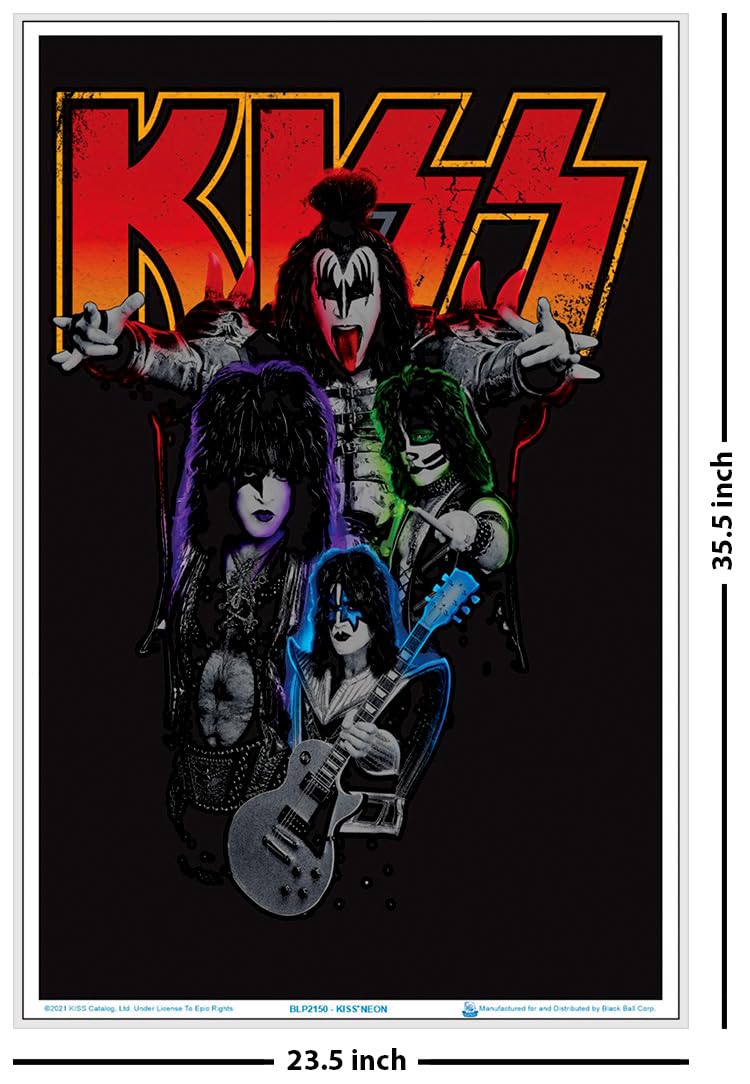 Amazon.com: KISS - Neon - Officially Licensed - Laminated