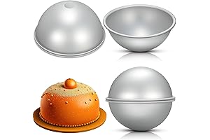 Hushee 2 Pcs Sphere Cake Pan 8 Inch