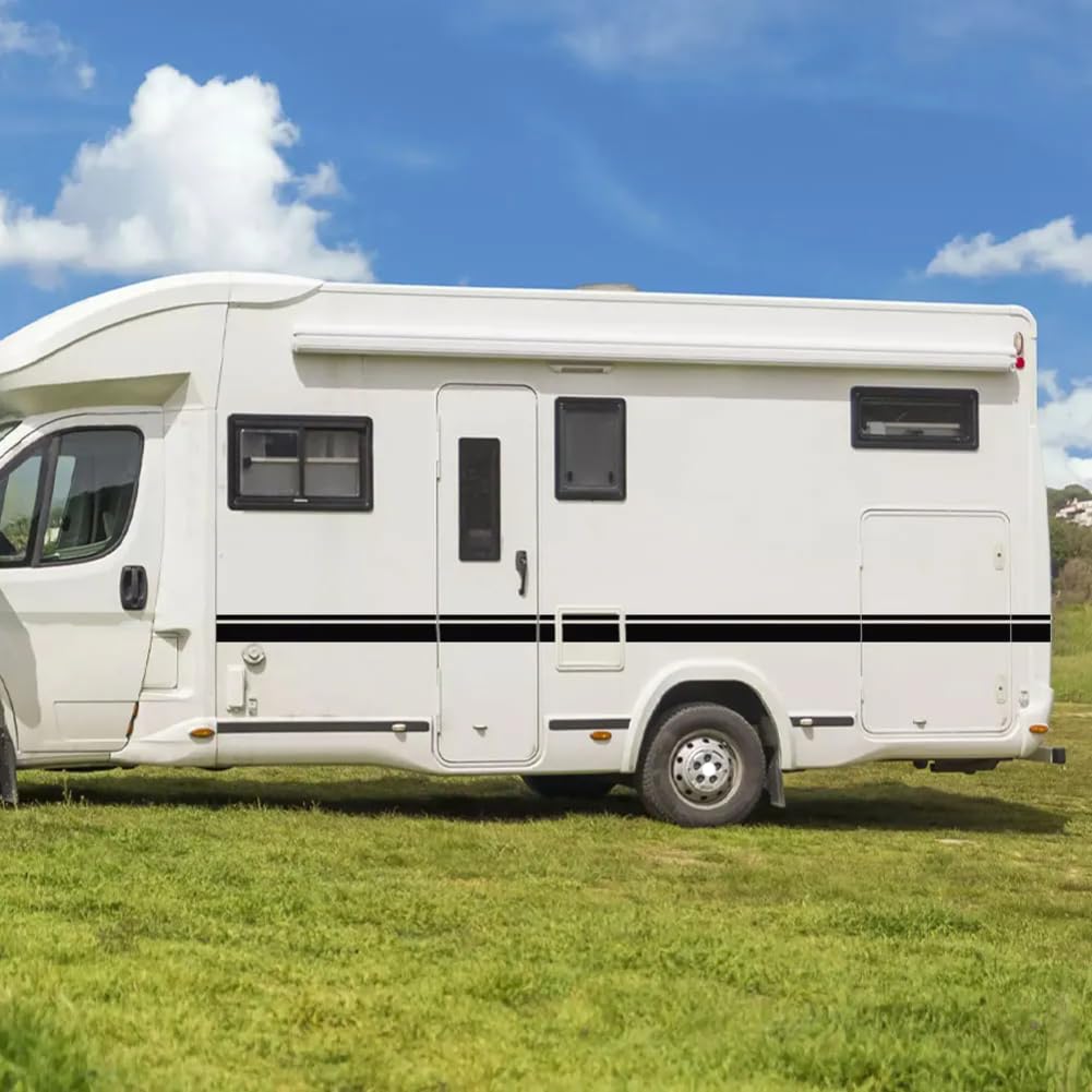 Auto Adesivi Decorativi Gonna Adesivi, Per camper Van per cavalli Caravan RV Camper Van Body Line Decor Decalcomanie in vinile Accessori