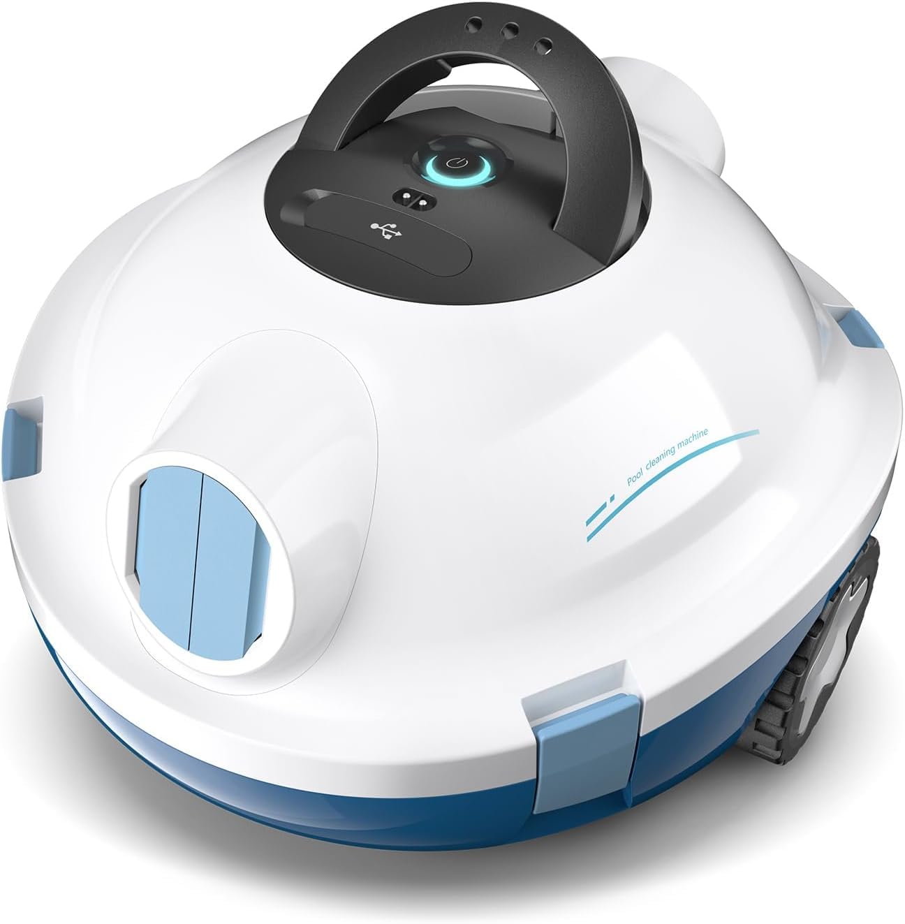 Bocxi Poolroboter, kabelloser Poolsauger, Schnurloser Roboter-Poolreiniger, automatischer, leistungsstarker Poolsauger, 120 Minuten Laufzeit, selbstparkend, ideal für Flache Böden bis 100 m²