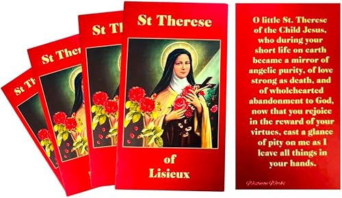 Westmon Works Santa Teresa de Lisieux - Juego de cartas sagradas con oración de santo, paquete de 10