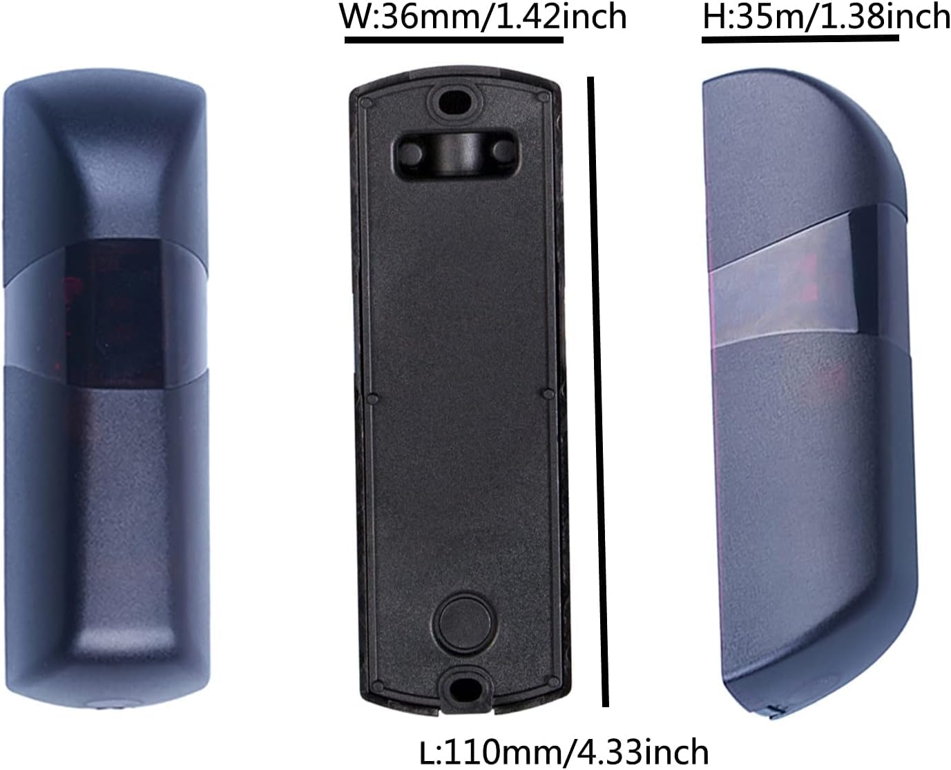 Juego Pareja par de fotocelulas infrarojos universales Sensor Externo automatico Puertas de Garaje Seguridad 12V/24 AC DC Contacto NO NC COM con Filtro Solar 20 Metros