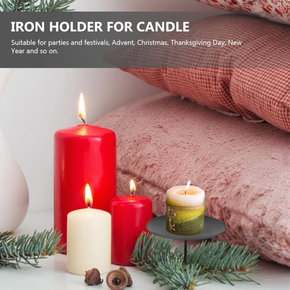 HOMSFOU 12 pcs Cake Candle Clips Cake Candle Holders for Birthday Cakes Weddings Festivals Christmas Thanksgiving Fixator for Secure Placement 3.14 X 3.14 X 2.75 in