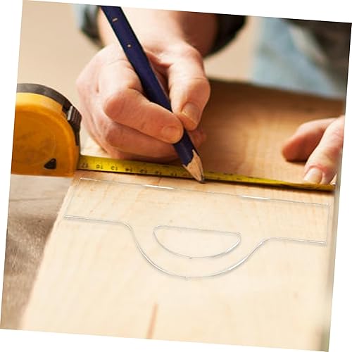 Miniatura 5 de Mikinona Plantilla de tabla de cortar, bandeja de asas, plantilla de enrutador, tabla de cortar de acrílico transparente, plantillas de enrutador de