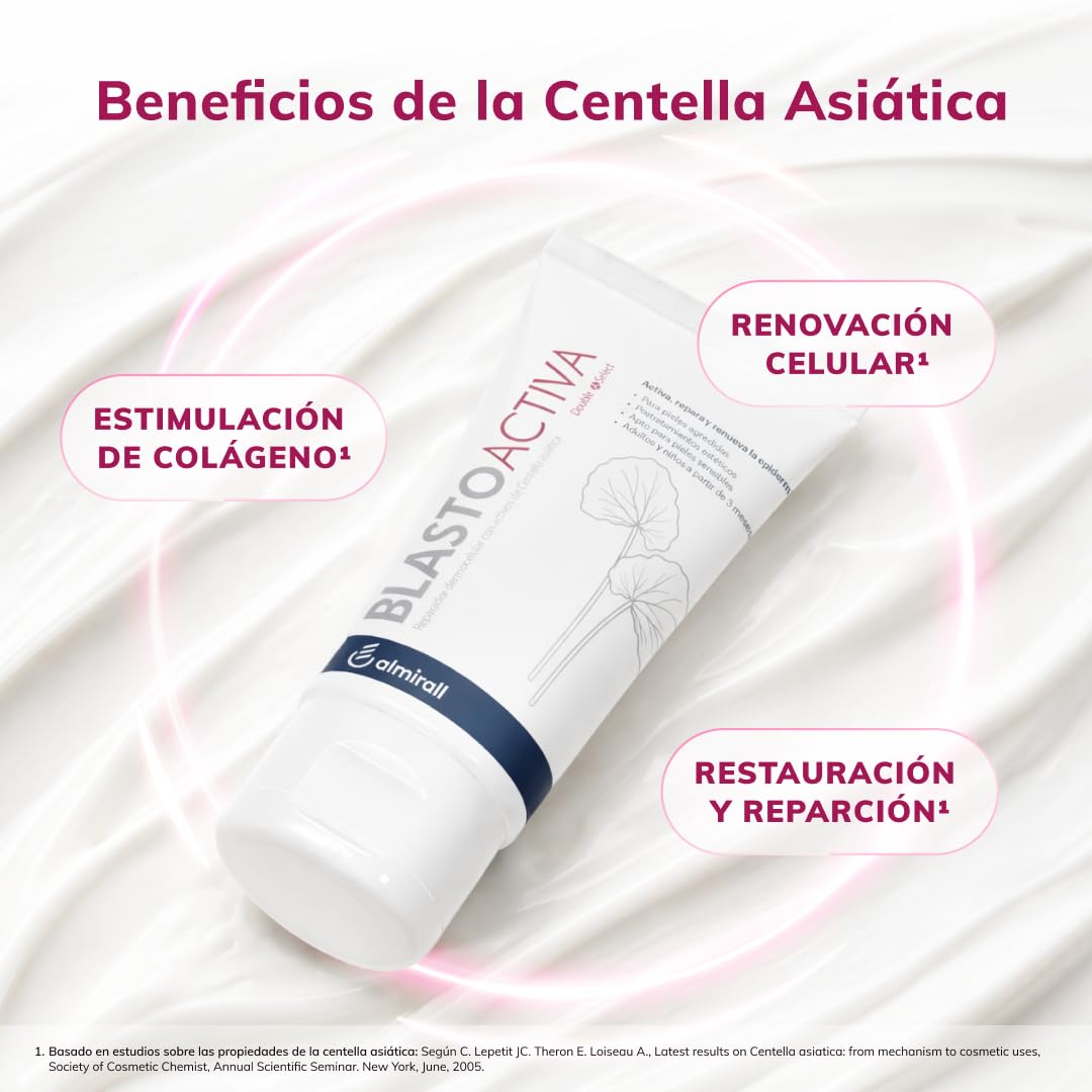 Crema Reparadora con Centella Asiática, Cicatriza, Restaura y Protege la Piel Sensible o Agredida, Calma Irritación y Enrojecimiento, Ideal Post-Tratamiento, Post-Depilación, 50ml