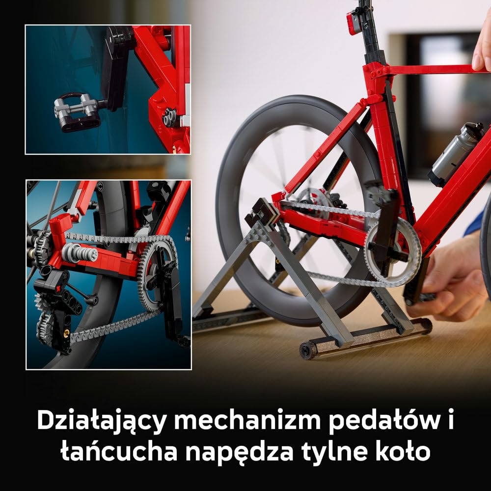 LEGO Icons Rower szosowy 11380 | Model roweru, zestaw konstrukcyjny dla dorosłych, prezent dla fana kolarstwa, upominek dla rowerzysty, 1015 elementów
