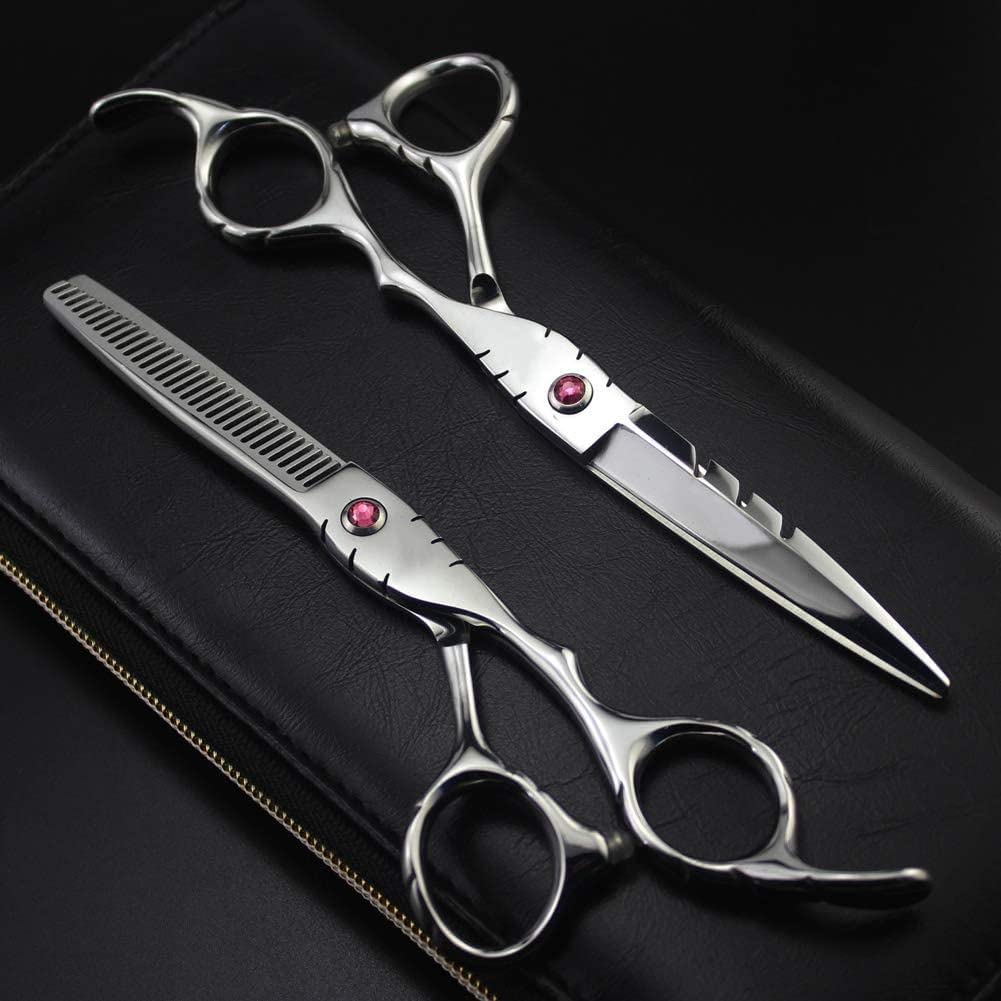 Friseurschere, Friseurschere Mit Scharfer Friseurschere, Professionelles Friseurscheren-Set, Leichte Effilierschere Für Haarschneidesalons, Flatcut 5,5 Zoll, A-5,5-Zoll-Set