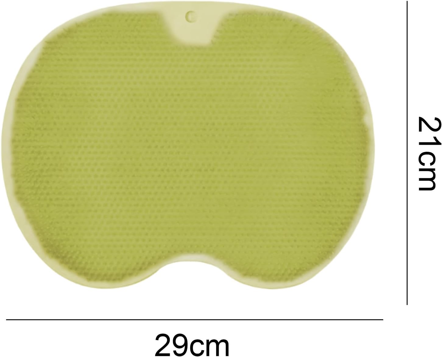 Bathtub & Shower Mat,Shower Foot Scrubber Mat with Non-Slip Suction Cups, Foot Back Cleaning Pad Back Washer Exfoliating Bath Wash Pad, Wall Mounted Slip Suction Cups (Green)