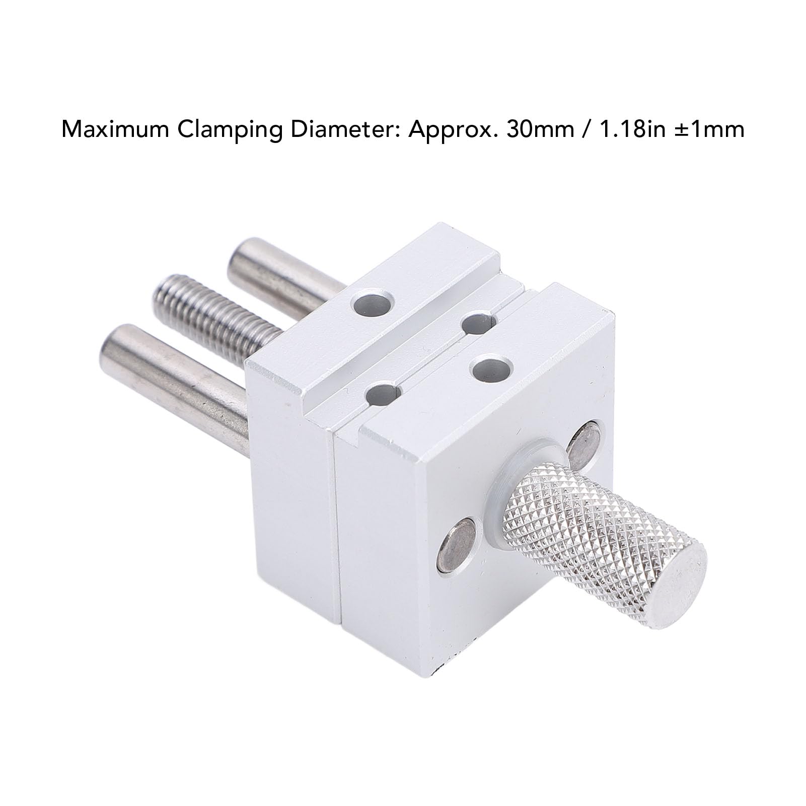 DUIMIMI Mini Vise Clamp Adjustable Accuracy Jewelry Making Small Bench Vise Clamp for Craft, Electronics, and Model Making, 30mm Maximum Clamping Dia, Metal Handy for Accuracy Work