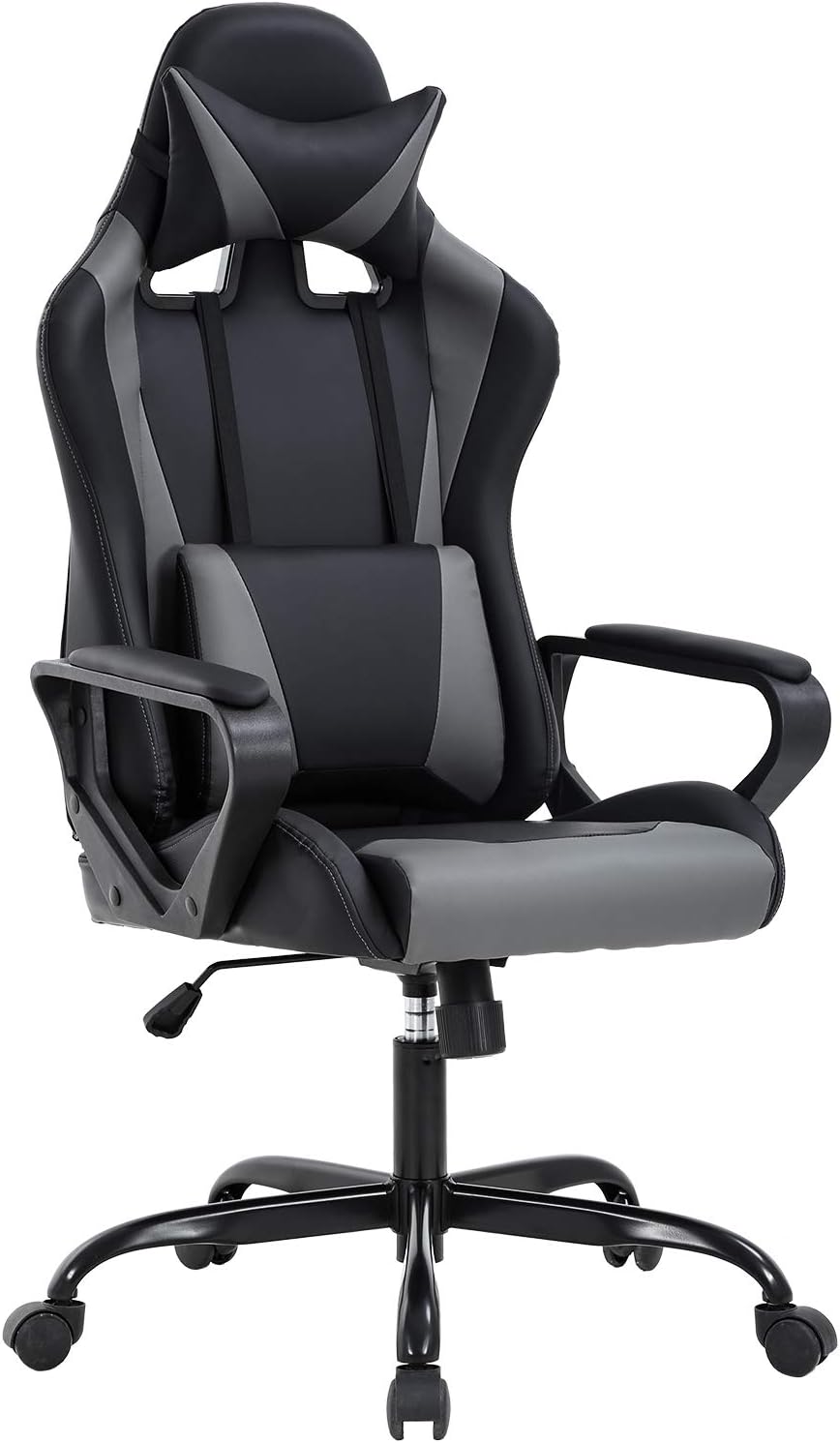 BestOffice PC Gaming Chair Ergonomic Office Chair Cheap Desk Chair Executive Task Computer Chair Back Support Modern Executive Adjustable Arms Rolling Swivel Chair for Women, Men