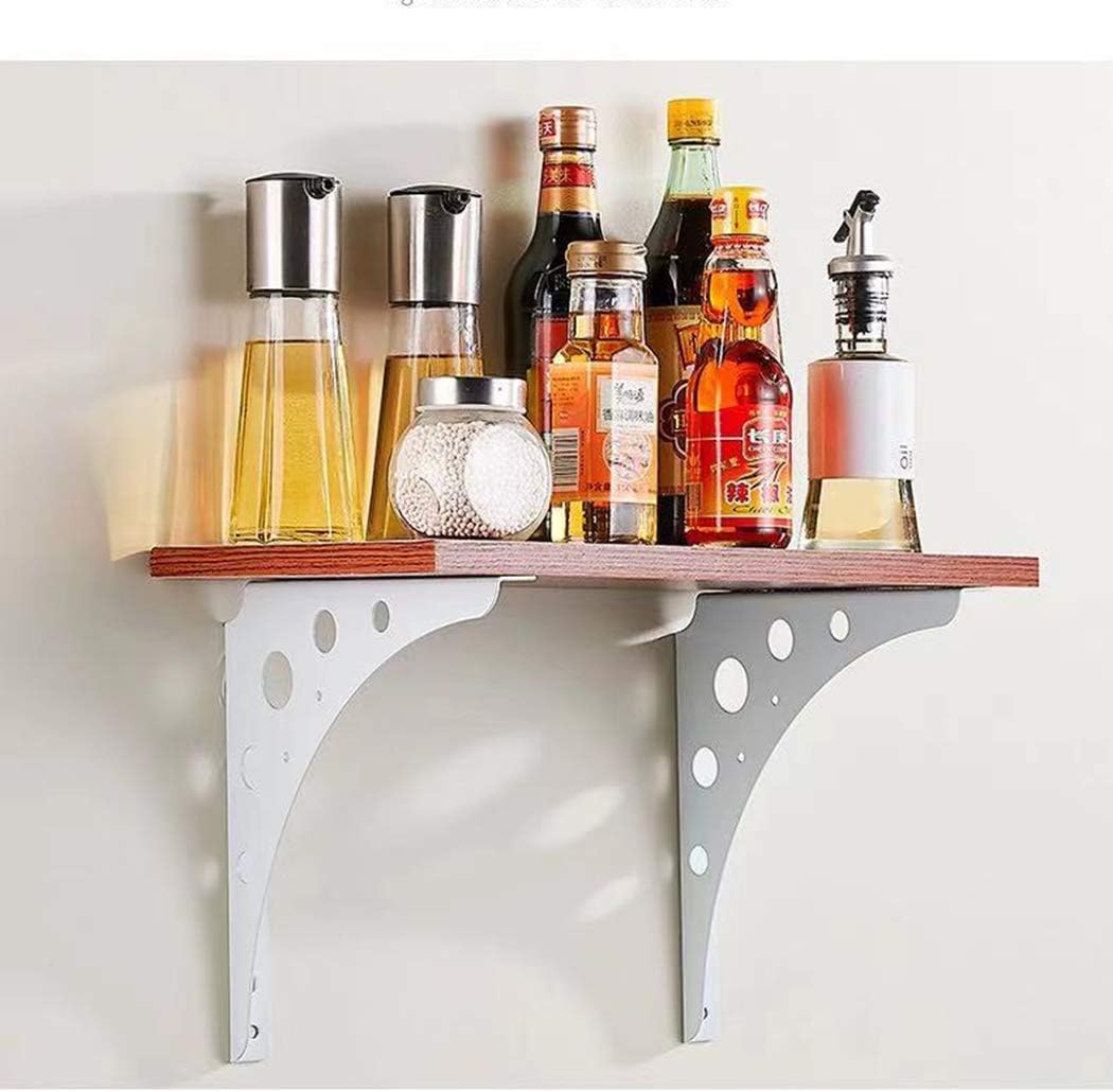 with Screws Supports Shelf Brackets Heavy Duty Floating Shelf Brackets Metal Shelf Bracket Right Angle Support Bracket Brackets Wall Mounted (300mm*300mm,White) (White 300mm*300mm)