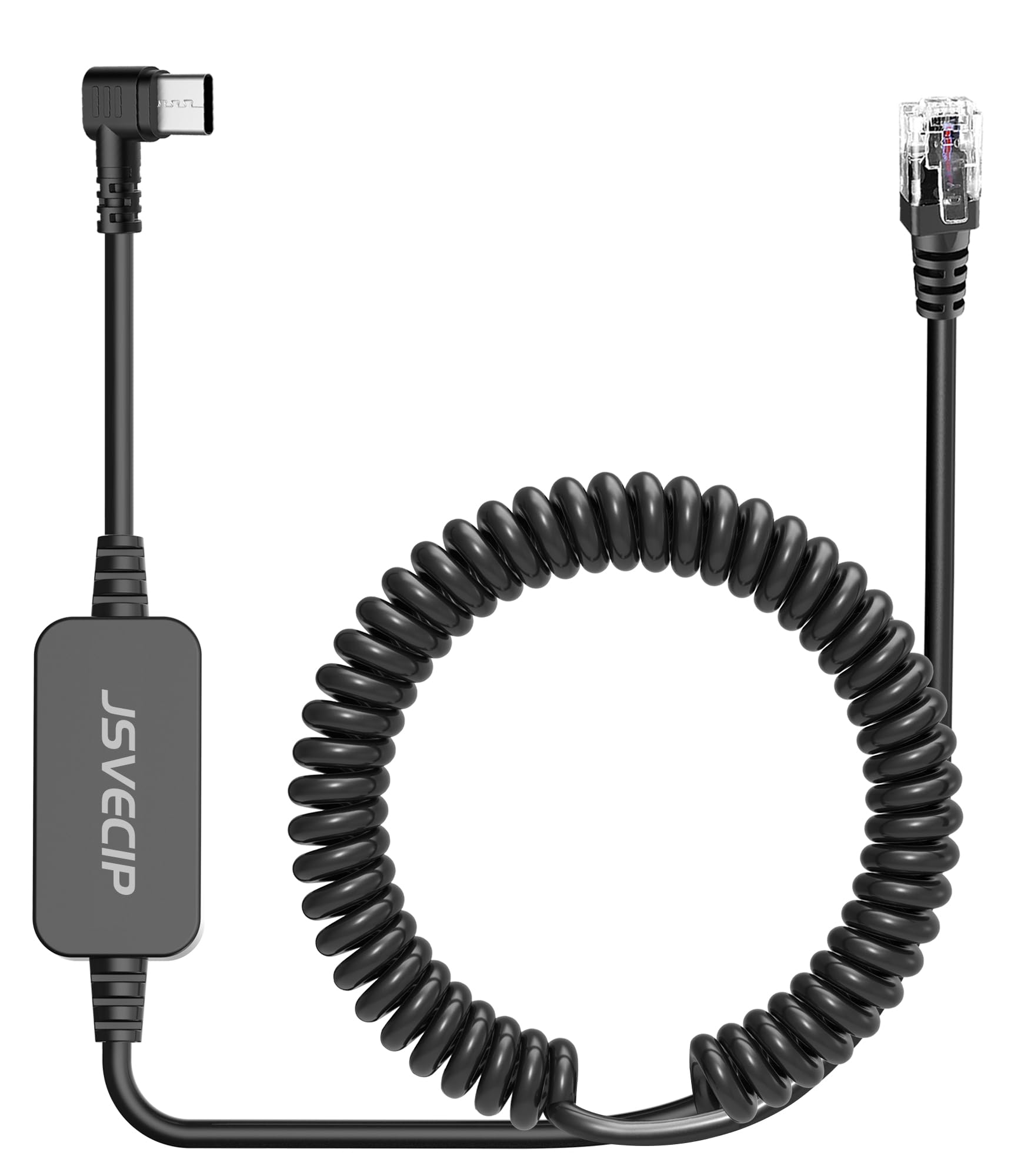 Radar Detector Cable,USB C to RJ11 Plug Cable,Replacement Power Cable for Radar Detectors,Compatible with Unide R3/7/1,Escort 360 Passport 9500i/7500S/8500/7500 etc Radar Detectors(RJ11-6.56FT)