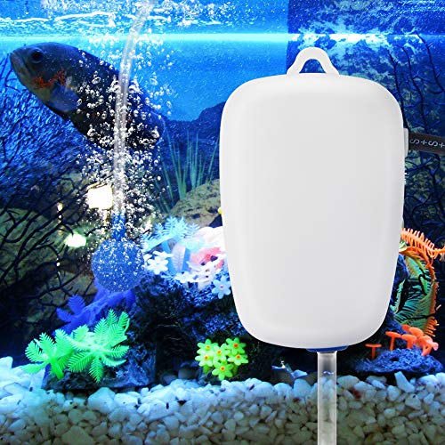 LUYS Aquarium Air Pump, Quiet Mini Fish Tank Aerator with Accessories for 1-15 Gallon Aquarium