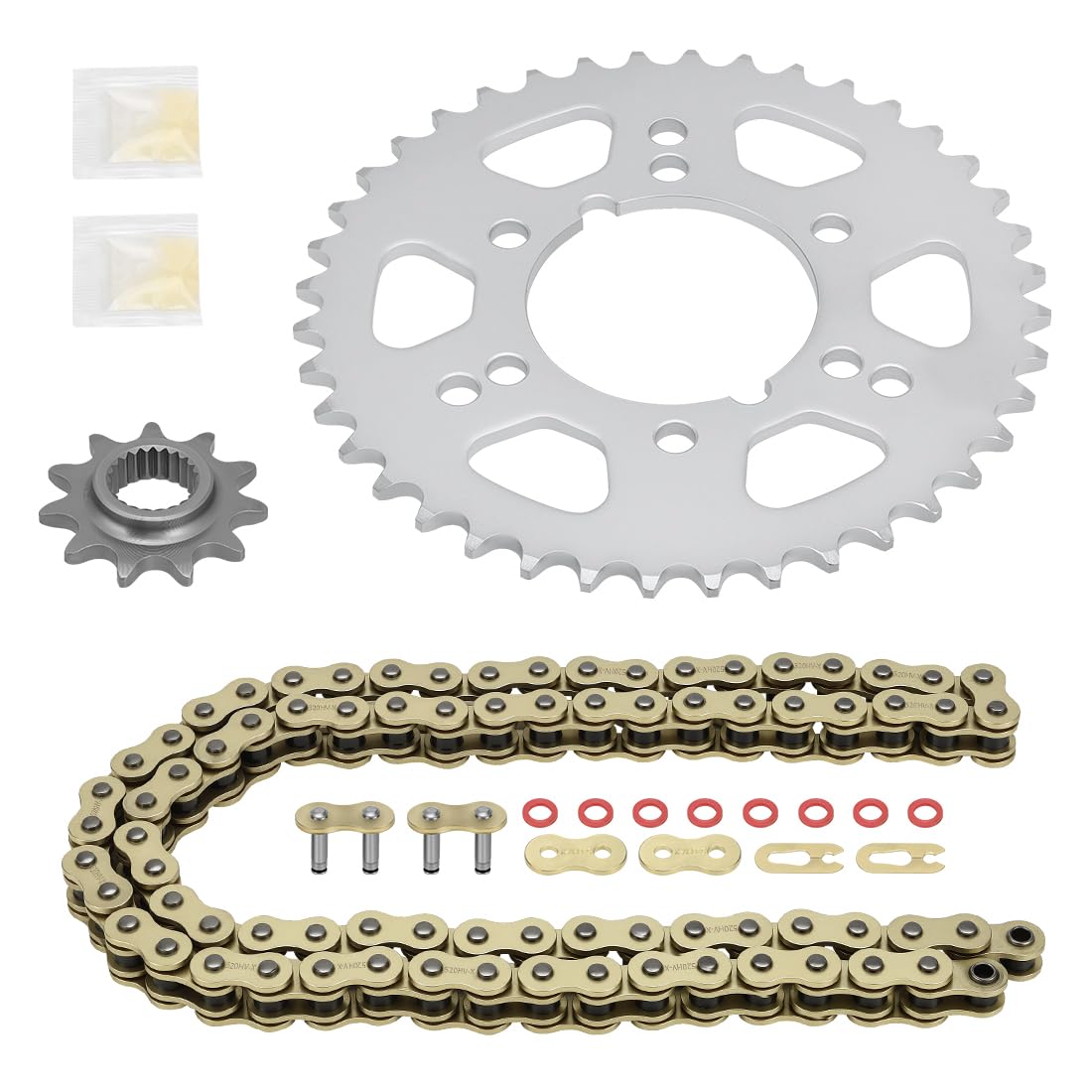 78L Conjunto de cadena de transmisión X-Ring y piñón de transmisión para Polaris RZR 170 2017-2021 0454771 0454563 0455224
