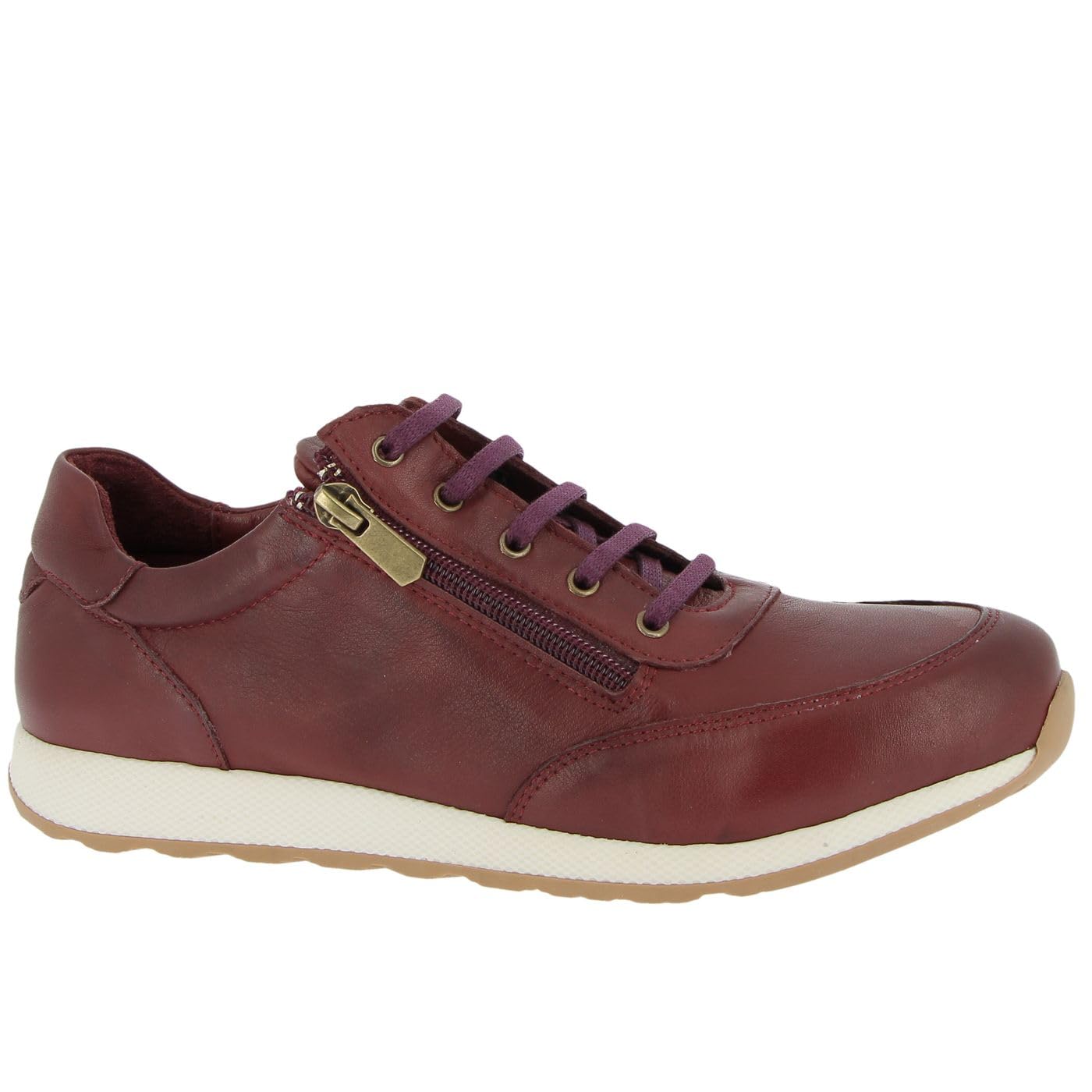 Andrea Conti Women's Trainers, Burgundy, 8.5 UK