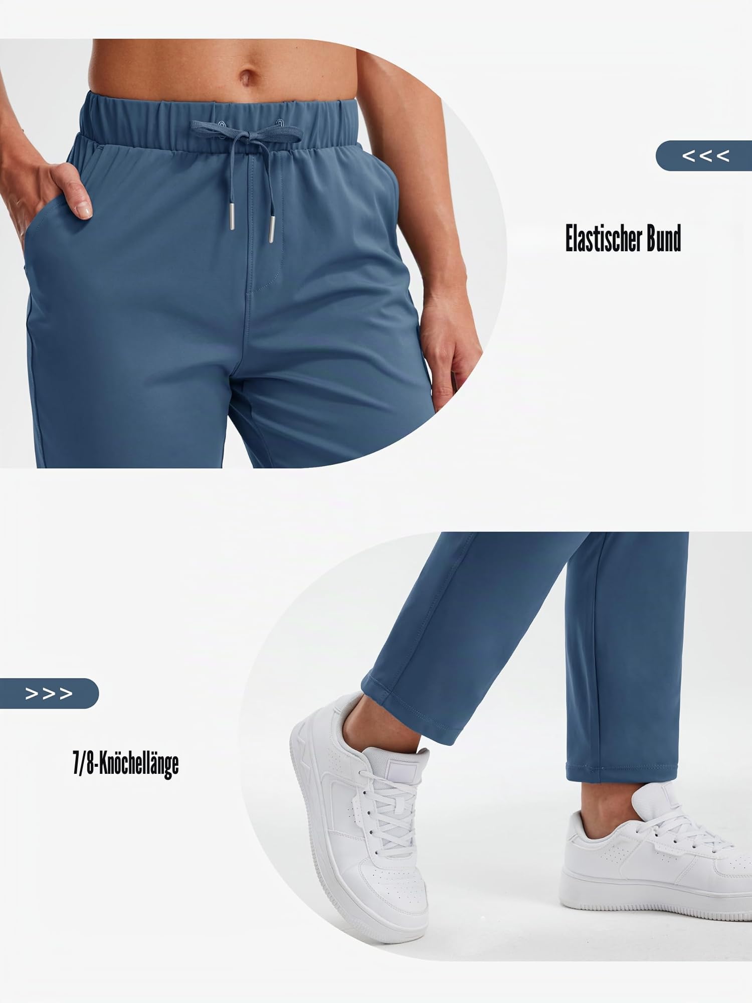 Libin Jogginghose Damen Stretch Atmungsaktive Sporthose Trainingshose Sweathose Freizeithose Sweatpants mit Taschen für Fitness Wandern Laufen Golf Yoga