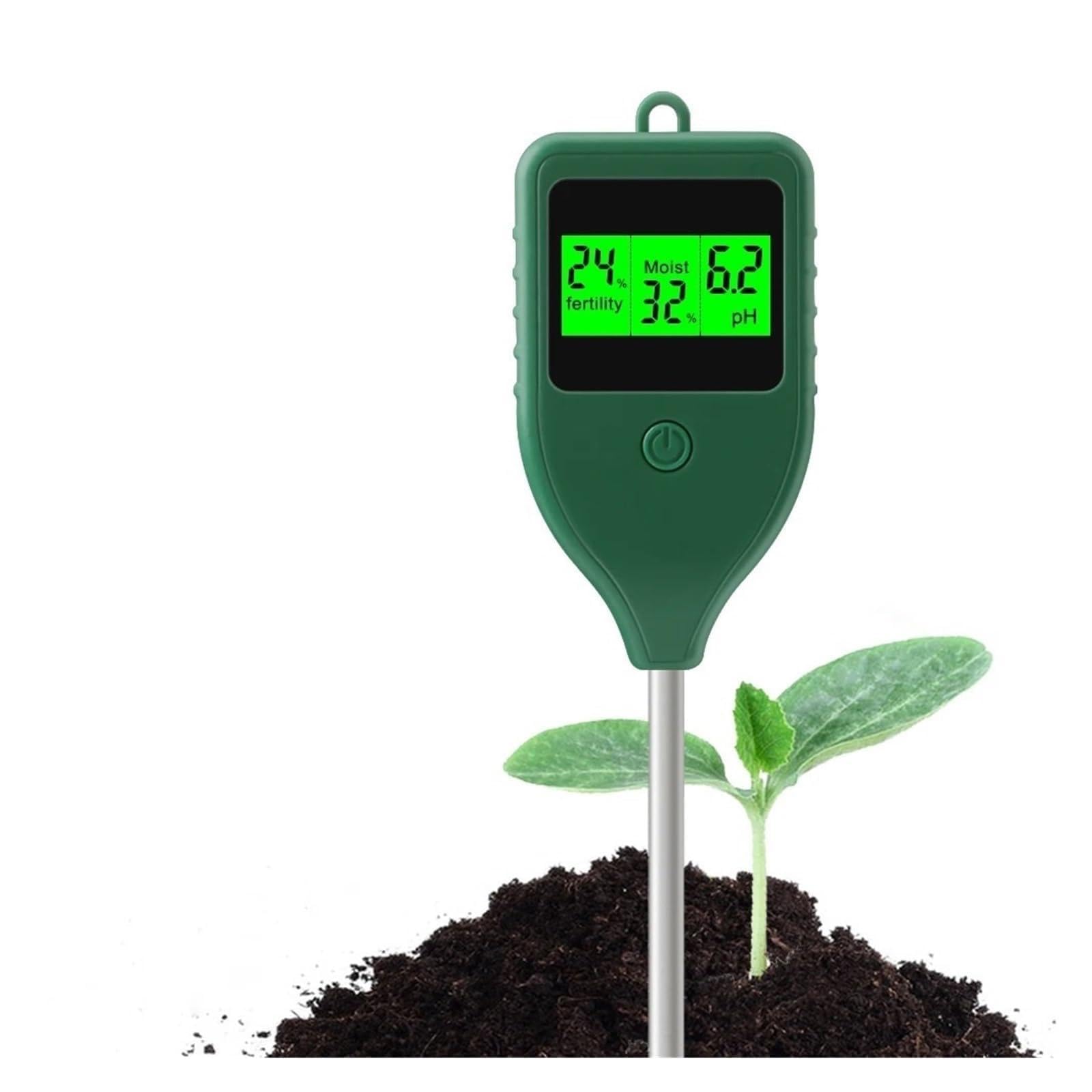 Medidor de pH del suelo 3 en 1, comprobador fertilidad for huertos agrícolas y detector humedad for plantaciones interior Agricultura y actividades al aire libre