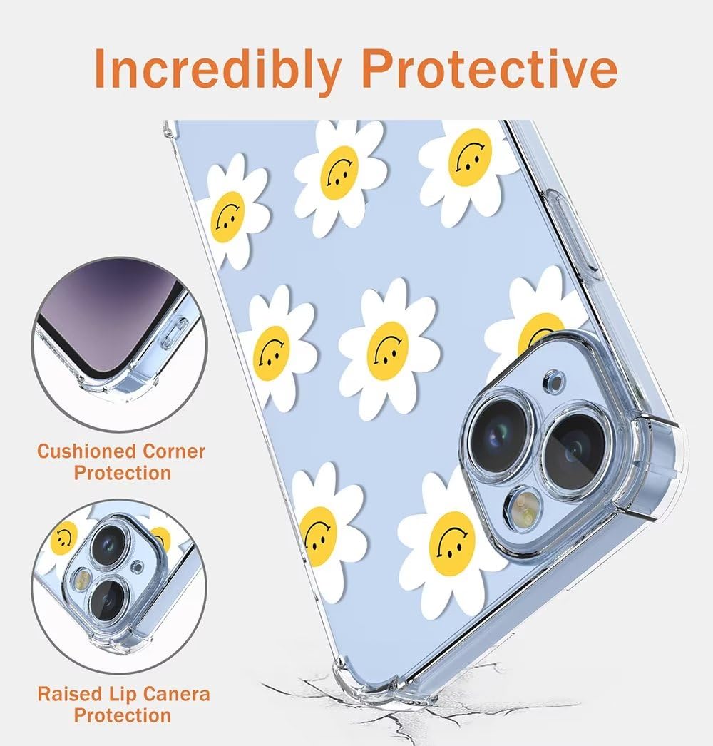 SEAHAI Cover Per Oppo Reno 6 5G - Custodia Trasparente Con Motivo Orso, Silicone TPU Morbido, Antiurto E Sottile, Compatibile Con Ricarica Wireless - 3