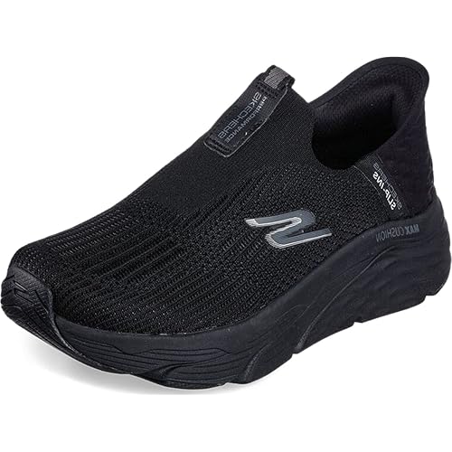 Skechers Women's Hands Free Slip-ins Max Cushioning Elite-Smooth Transition, Scarpe da Ginnastica Donna, Nero, 41 EU Larga