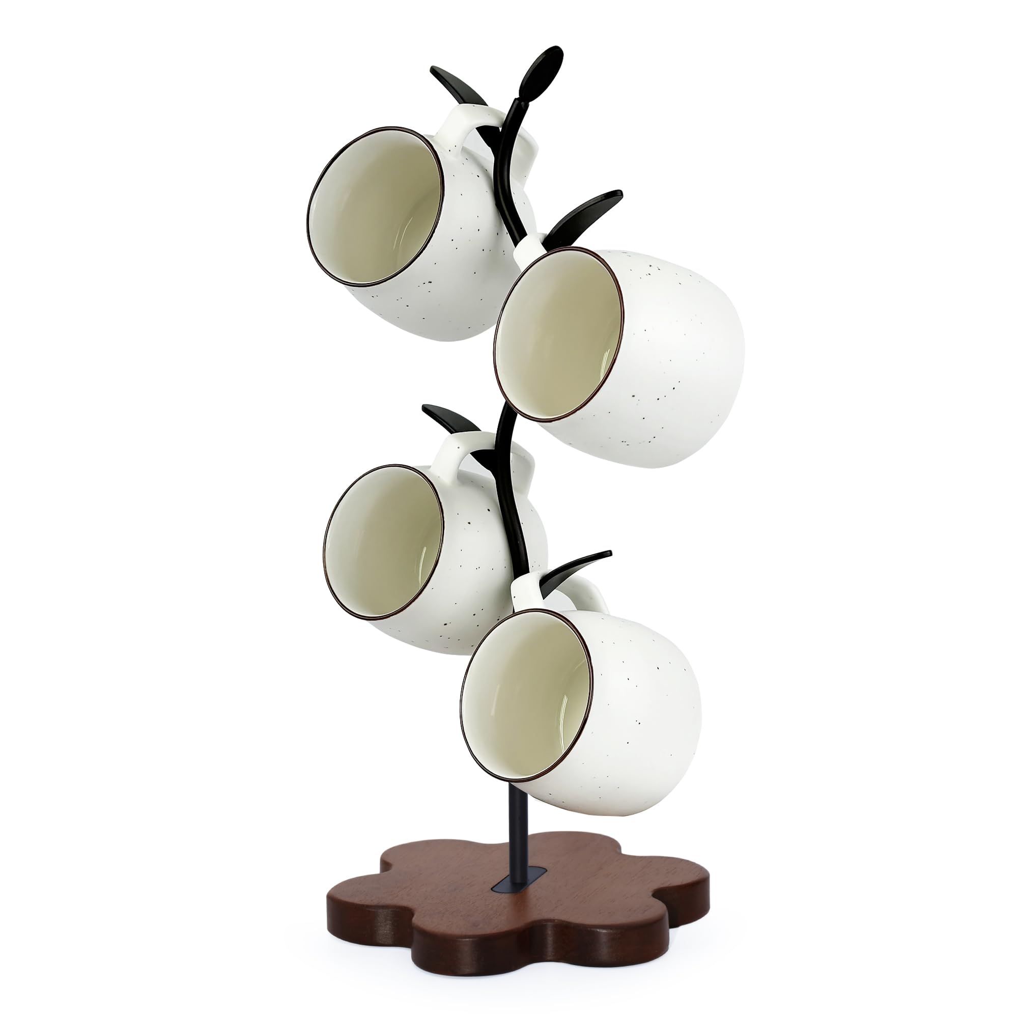 Amazon.com: Bellglee Mug Tree for Coffee Cups  Rustic Mug Holder Stand  with 4 Hooks, Countertop Cup Rack for Coffee Bar & Kitchen Organization :  Home & Kitchen
