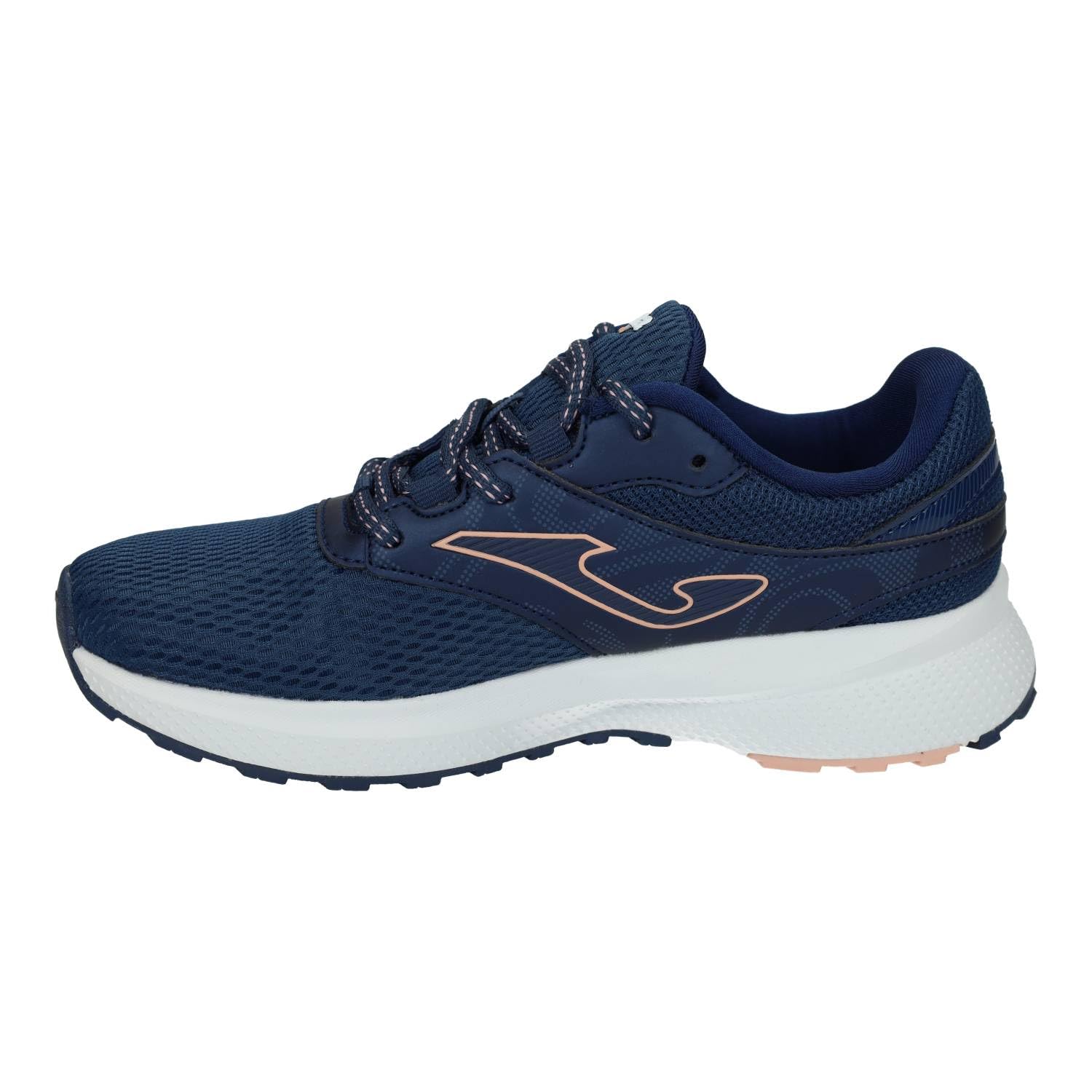Joma RMETLS2503 Zapatillas Meta para Mujer, Deportivas Azul Marino con Detalles Rosados, Transpirables y cómodas. Mujer Deportivos