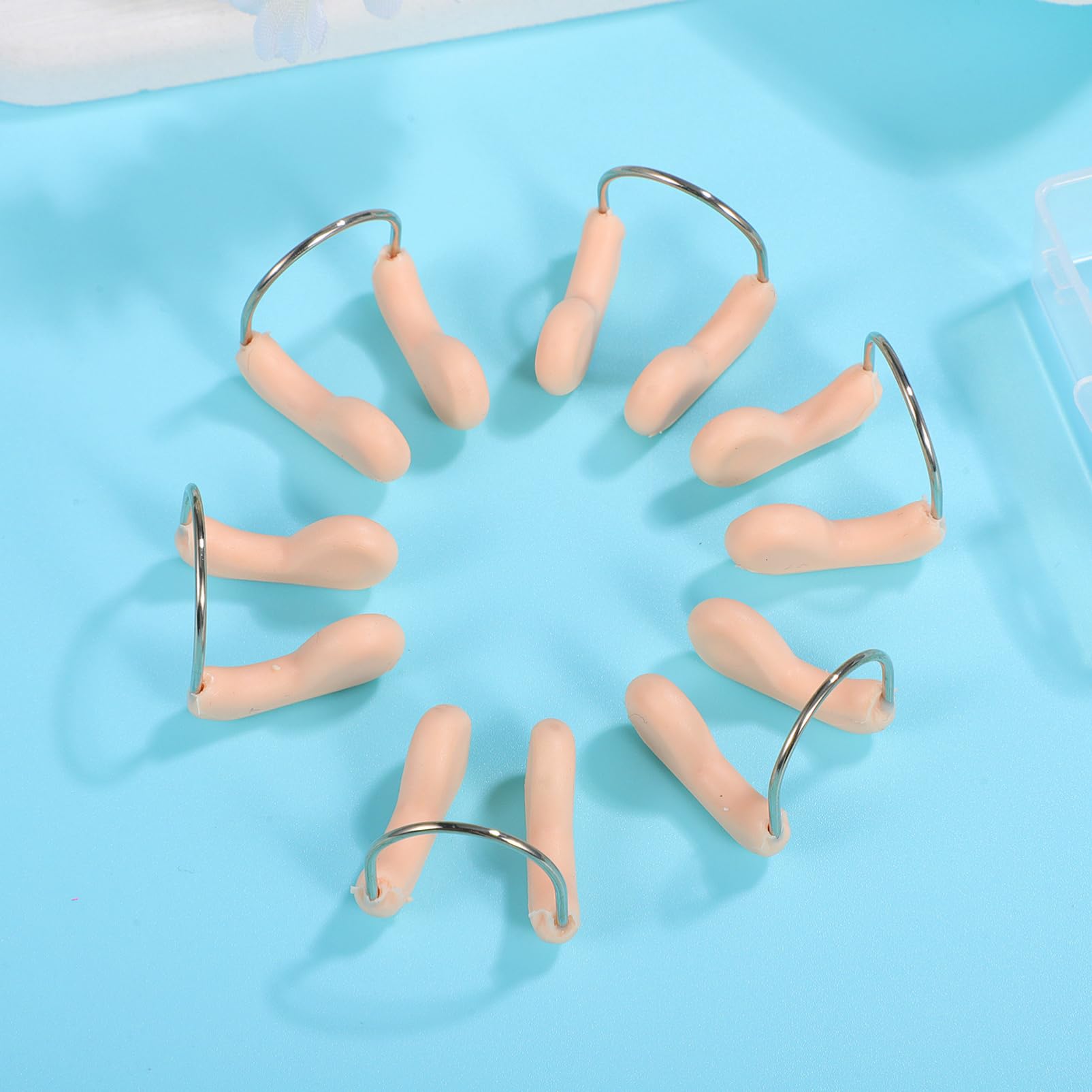 TOYANDONA Clip De Nariz De Natación Cable Clip De Natación Etiqueta Tapón Nasal De Natación Pinza Nasal para Piscina Tapones Nasales para Nadar Beige