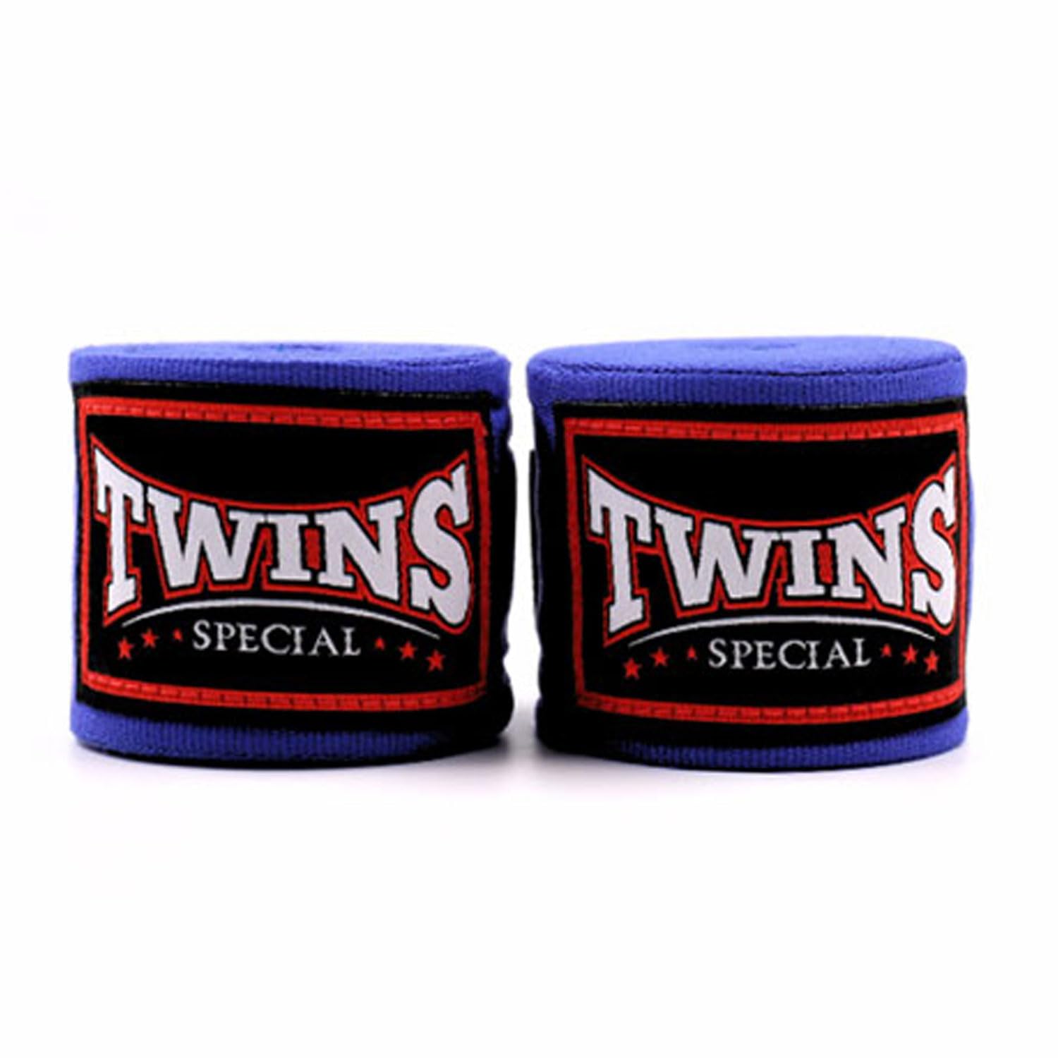 TWINS SPECIAL CH5 Elastic Cotton Handwraps - Solid Colour - For Muay Thai, Boxing, Kickboxing or MMA (Blue) — image 1