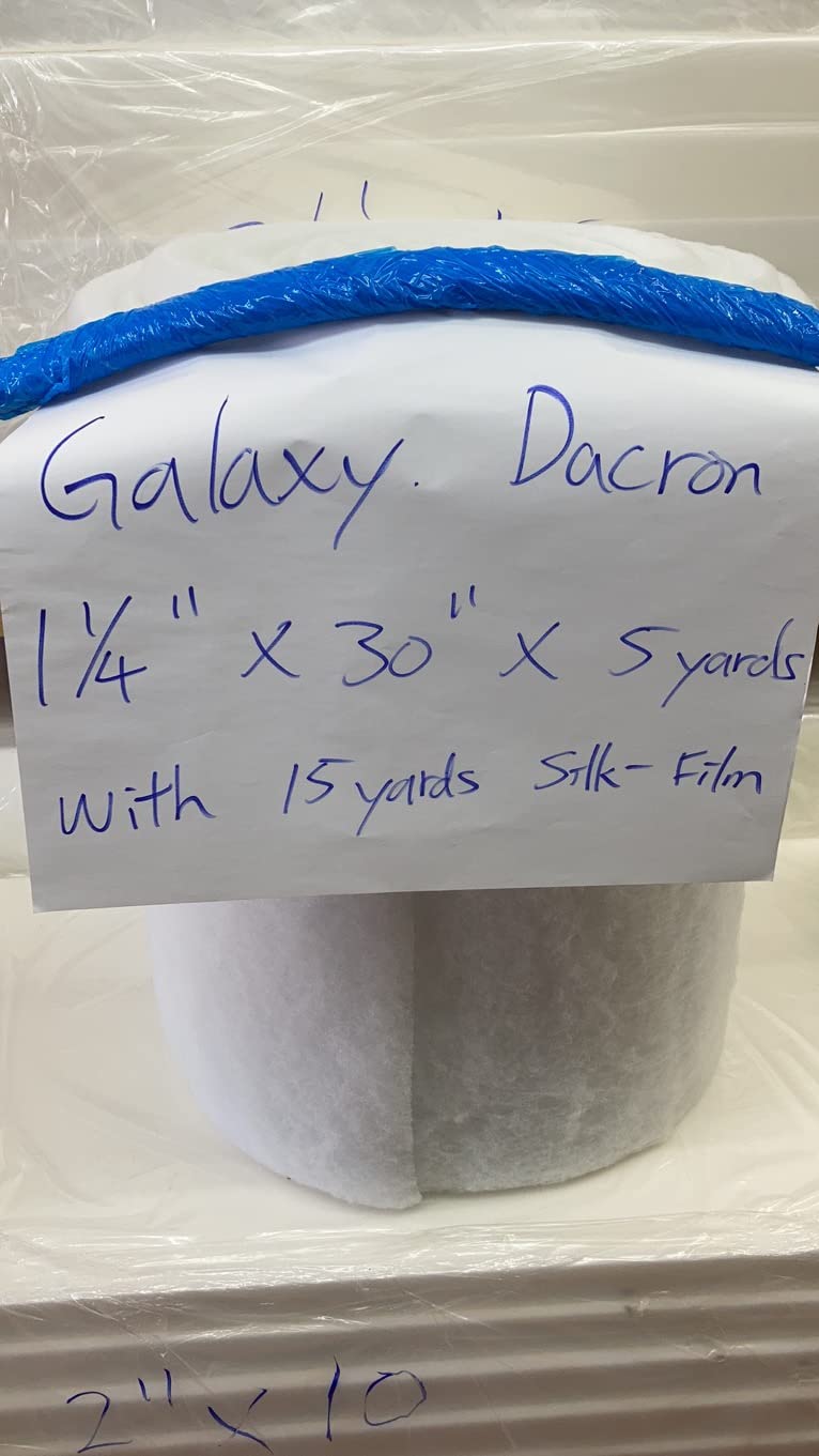 Galaxy Supply Inc. Bonded Dacron Upholstery Grade Polyester Batting, 1-1/4