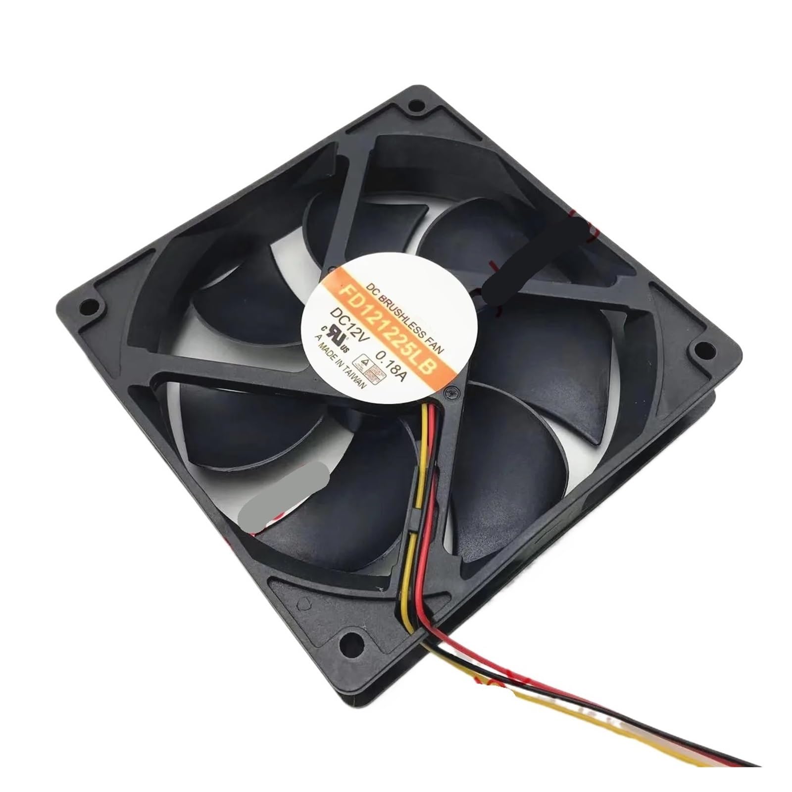 SJJBVPYX FD121225LB DC 12V 0.18A 120x120x25mm 3-wire Server Cooling Fan