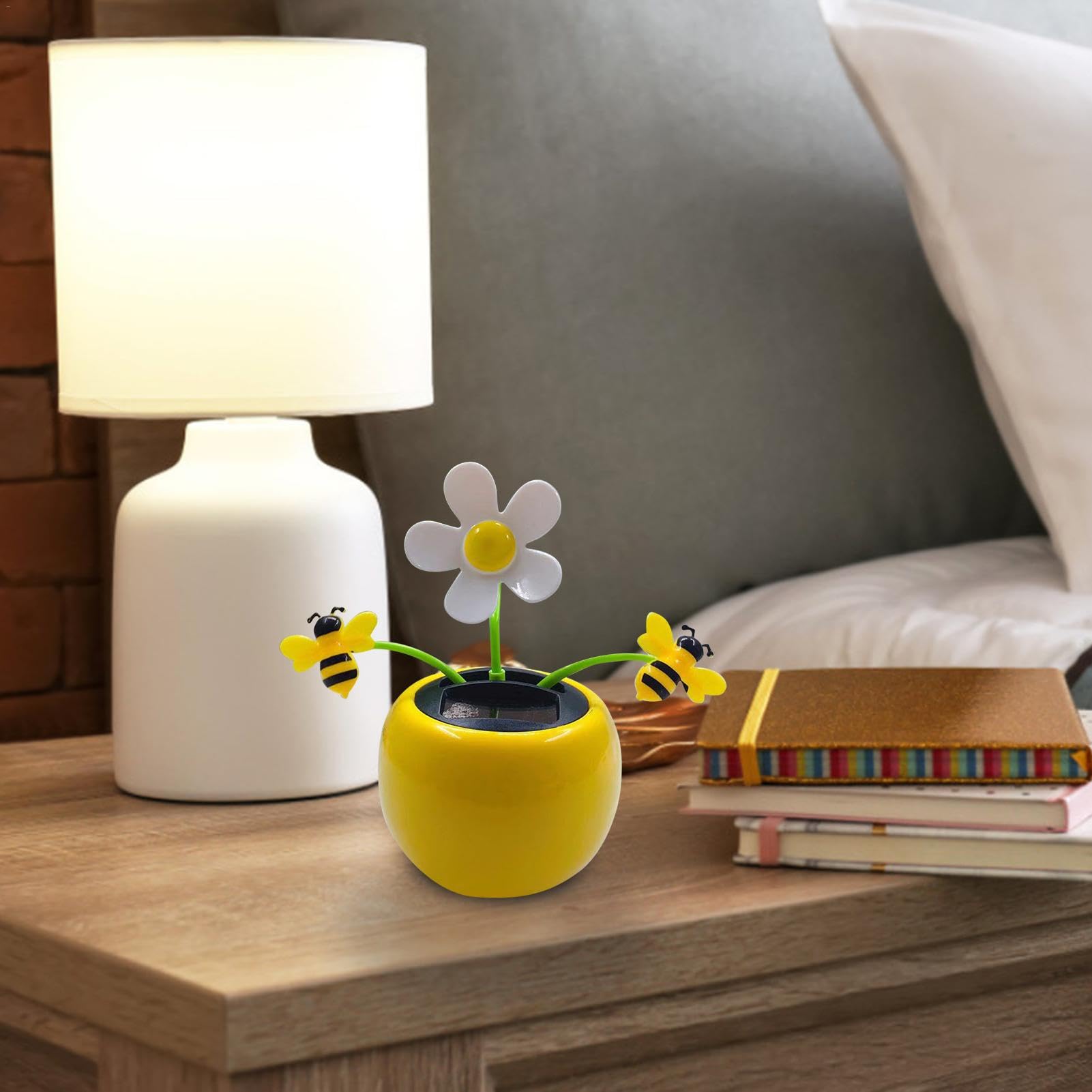 Fleur Dansante Solaire - Figurines Mobiles Pour Voiture