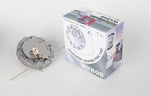 Tapa de combustible diésel con bloqueo compatible con tapas de combustible Freightliner Kenworth Western Star, tapas de rosca de curso de 3 1/2