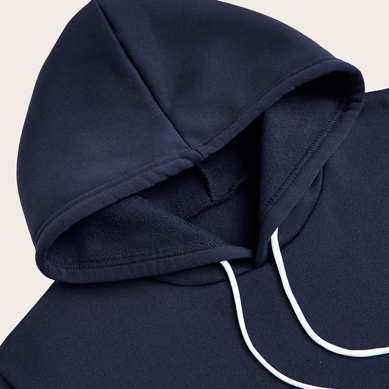 [HYBMRQVD] メンズソリッドカラーイエローストライプ(アバルト)スウェットシャツポケット付きアウトドアカジュアルクラシック巾