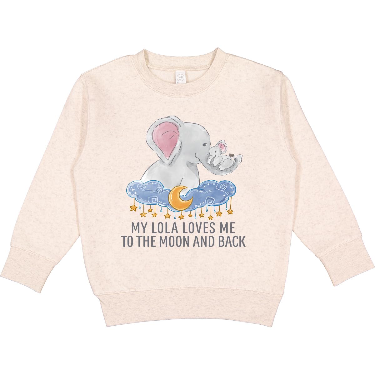 inktastic My Lola Me To the Moon and Back Toddler Sweatshirt 5-6 Natural Heather 4538a
