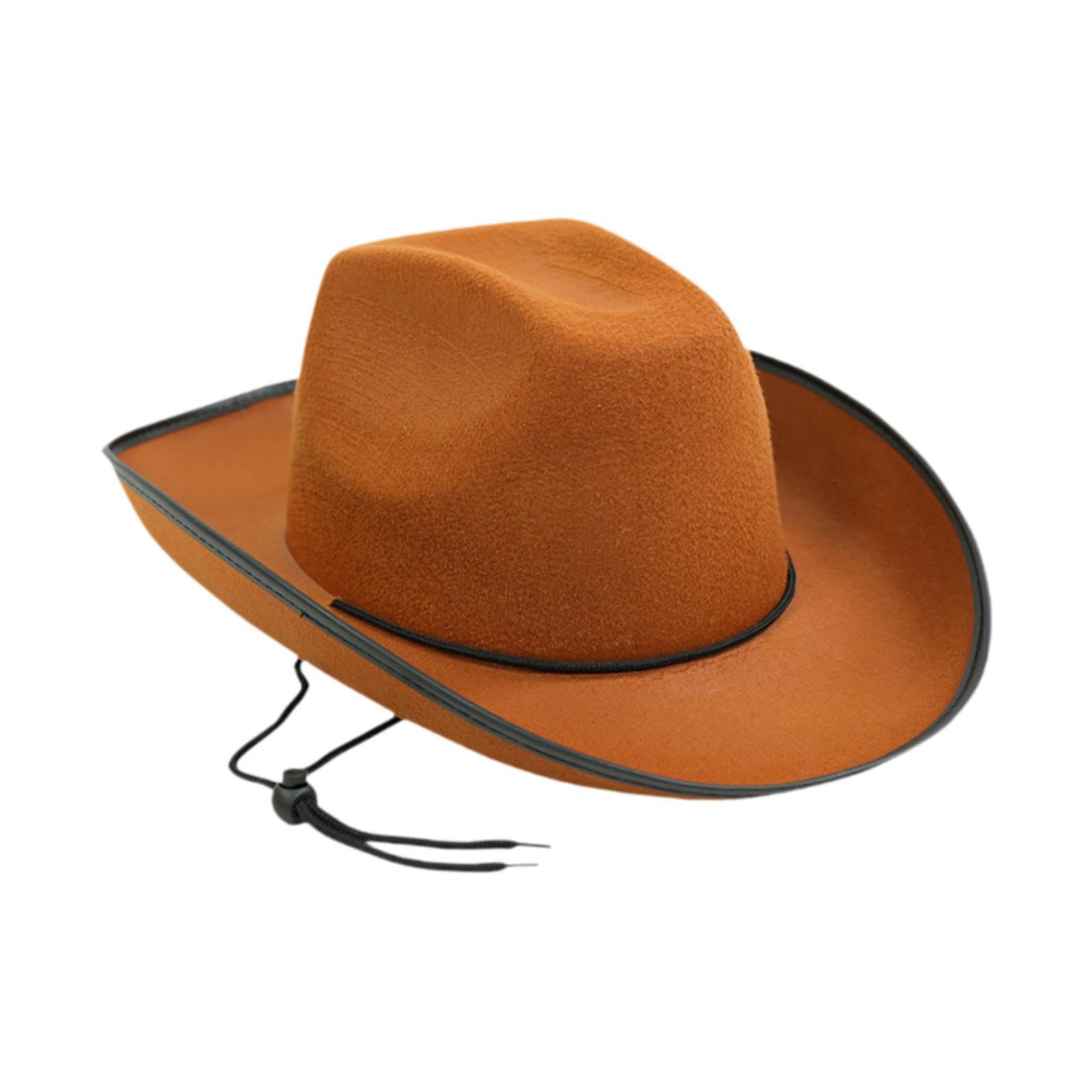 Merishopp Cowboy Hat Casual Adults Cowgirl Hat for Festival Party Supplies Photo Props Coffee | Clothing, Shoes & Accessories | Womens Accessories | Hats-picture-12