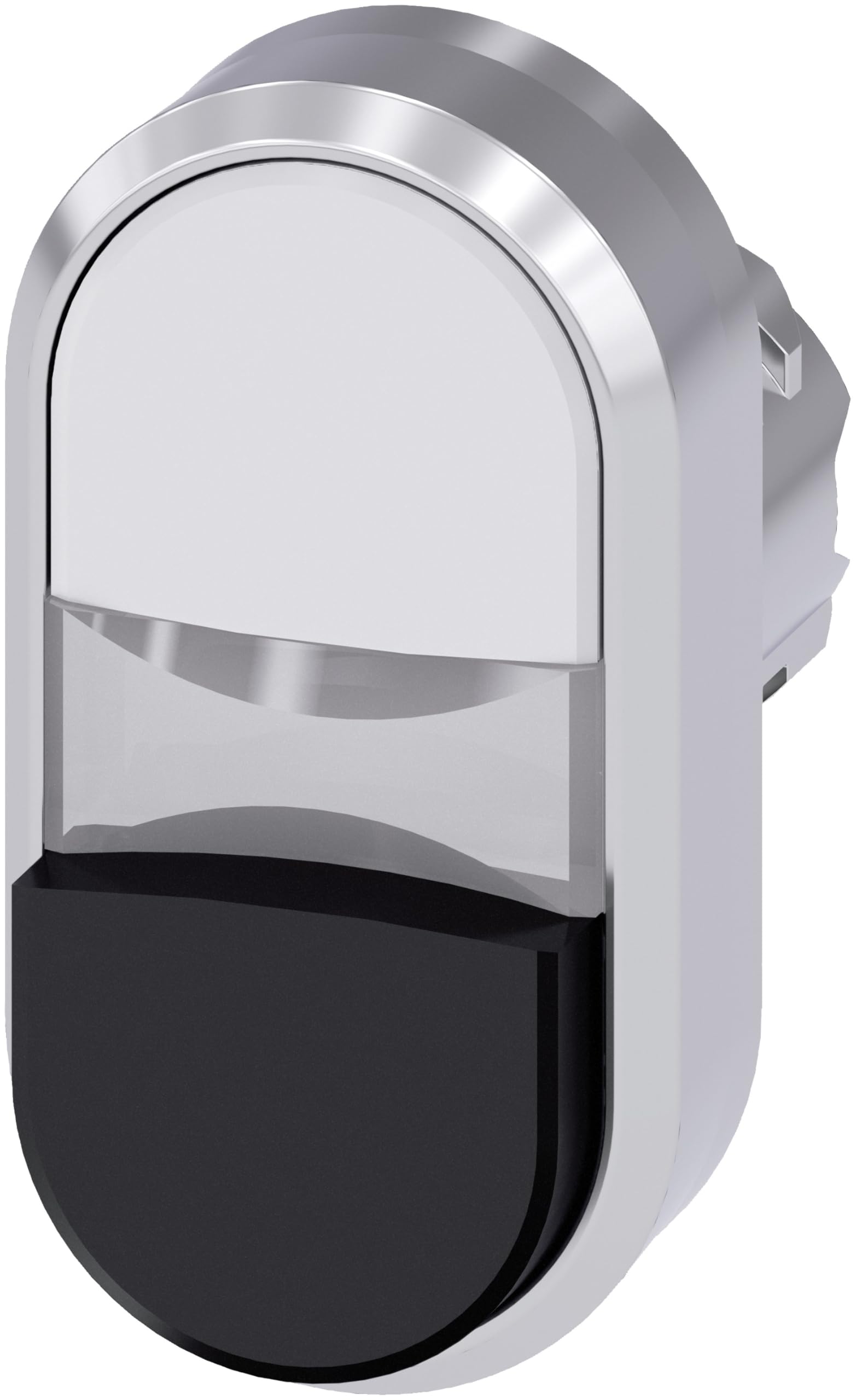 Siemens sirius atc - Pulsador doble redondo metalico/a brillante blanco negro boton rasante