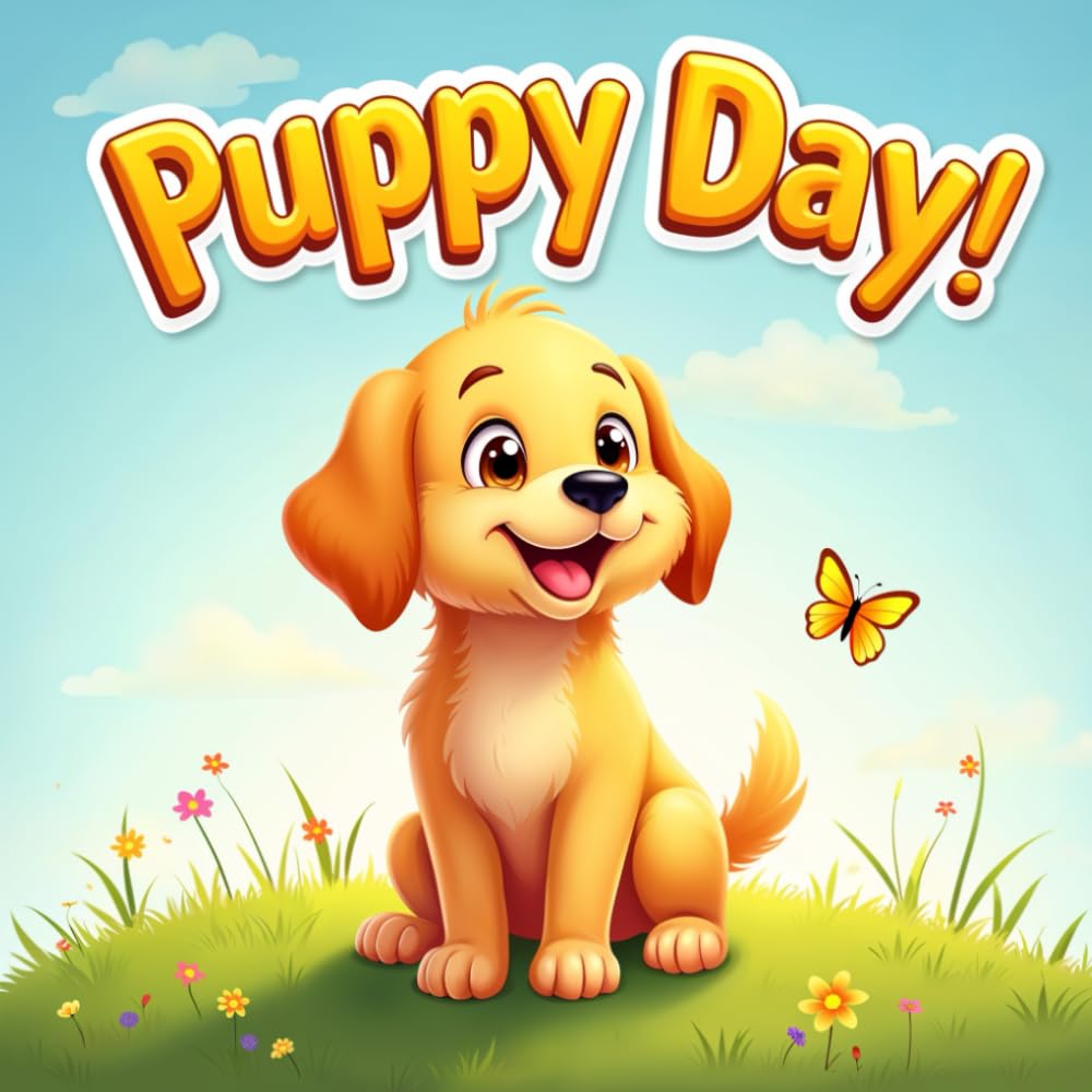 Puppy Day! story book for kids :A Fun and Adorable Adventure with Leo the Curious Golden Retriever