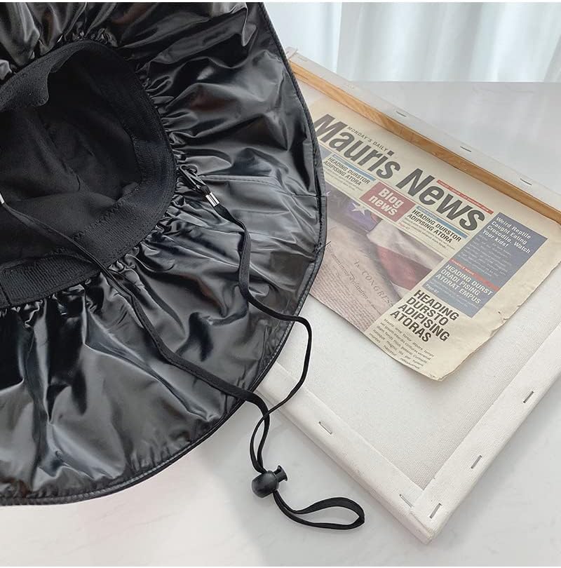 Wide Brim Sun Hat with UV Protection, Adjustable Drawstring,Reversible Design - Image 5