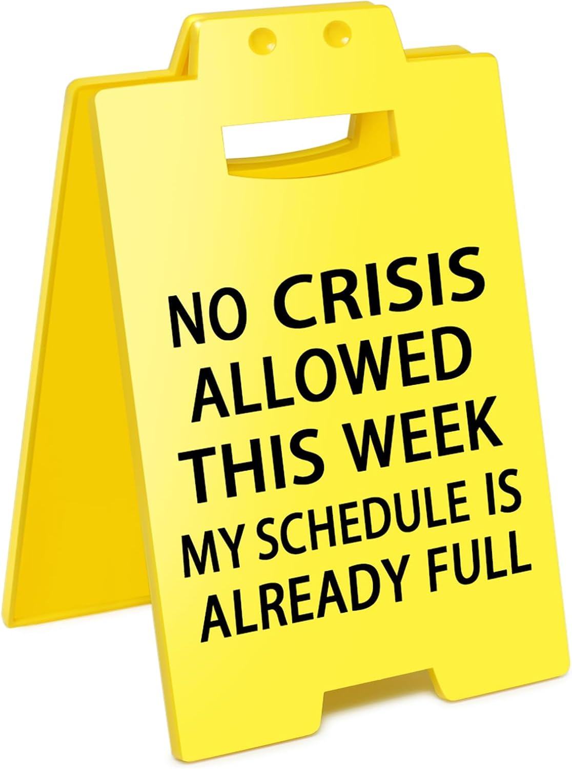 Funny Office Cubicle Decor No Crisis Allowed This Week My Schedule is Already Full Desk Sign Team Office Gag Gifts for Coworker Teammate Employee Boss Manager Supervisor Funny Office Cubicle Decor No Crisis Allowed This Week My Schedule is Already Full Desk Sign Team Office Gag Gifts for Coworker Teammate Employee Boss Manager Supervisor