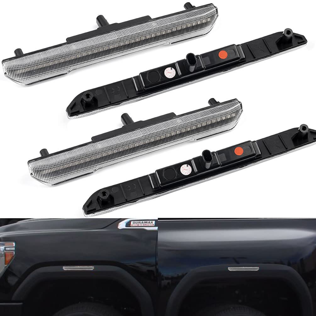 NSLUMO Luces De Marcador Lateral LED De Repuesto Para GMC Sierra 2500HD