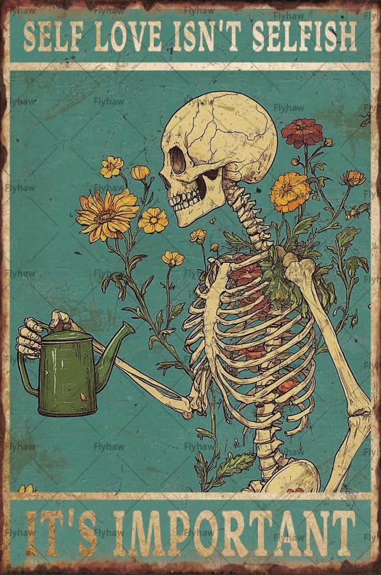 Amazon.com: Self Love Isn't Selfish It's Important Retro Skull