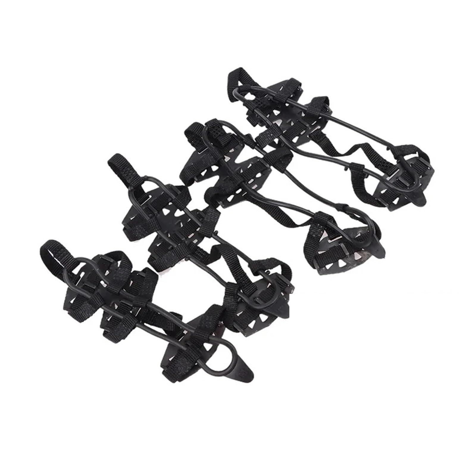 Anti-Rutsch-Spikes 5 Paar 24-Zahn-Eisgreiferspikes for Schuhe Winter Outdoor Anti-Rutsch Wandern Bergsteigen Schneesteigeisen