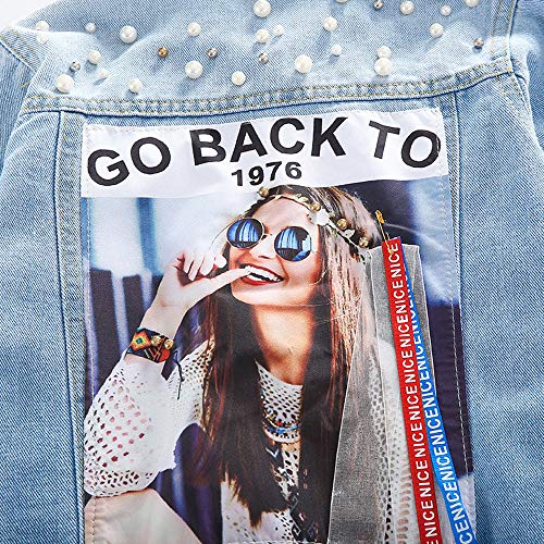 Image of ASHER FASHION Denim Jackets Girl Denim Jackets Classic Basic Button Down Coat Girls' Outwear