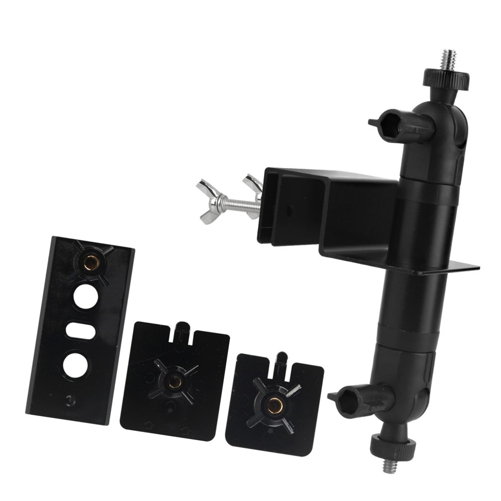 yanwuwa All Weather Stainless Security Camera Mount Double Function Gutter Bracket for Surveillances Devices Outdoor Accessories Outdoor Solar Panel Mount Adjustable Security Camera Bracket