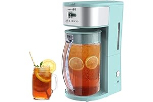 LITIFO Green Iced Tea Maker 3 Quart Iced Coffee Maker w/ sliding strength selector