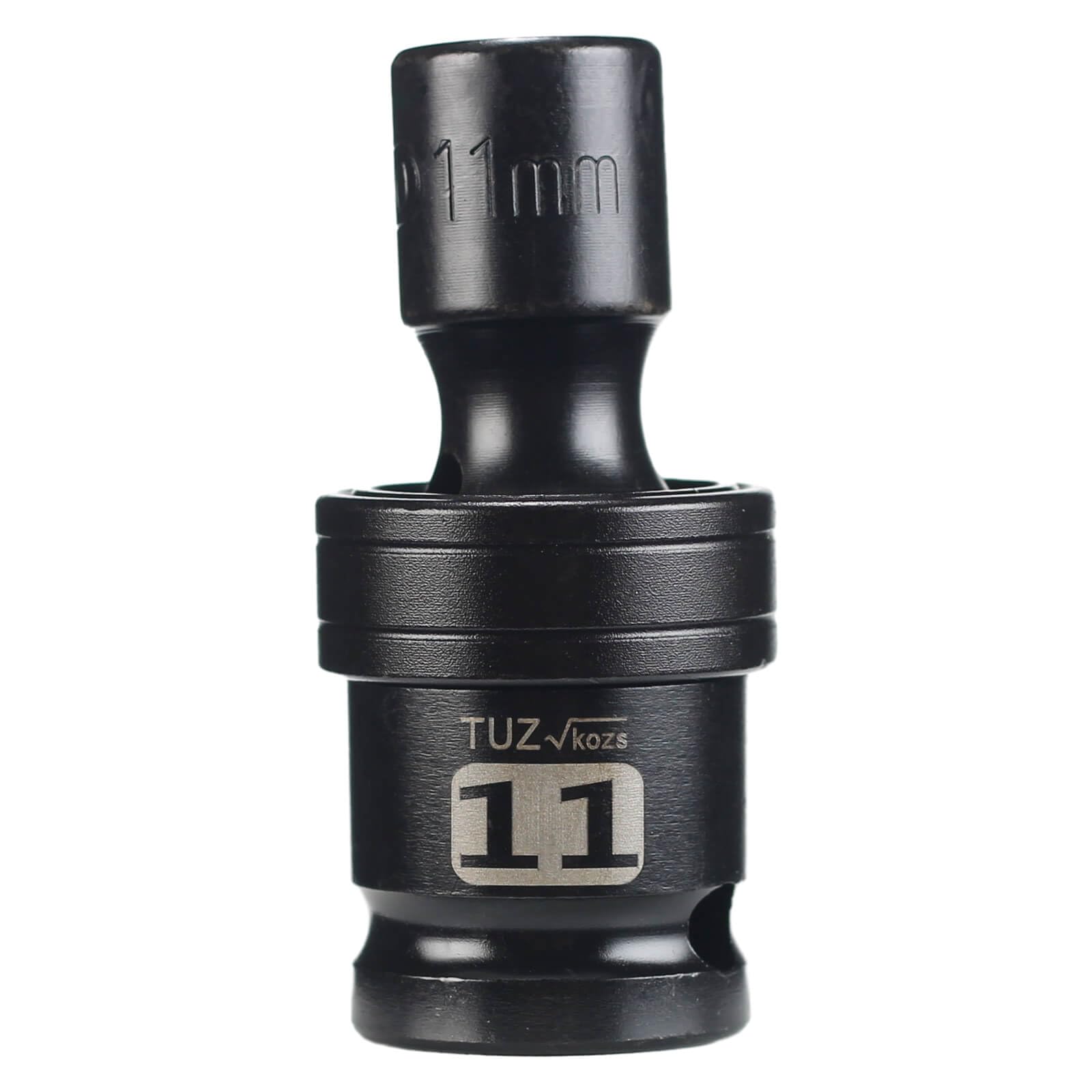 1/2" Drive Metric 11mm Shallow Universal Swivel Impact Socket, 6PT, CR-MO