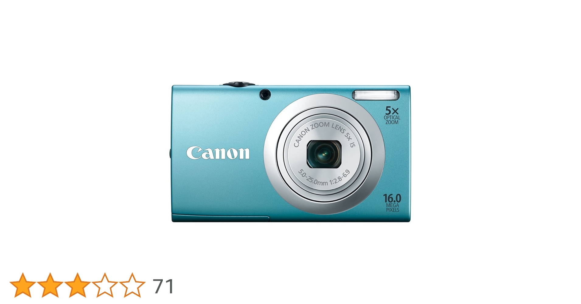 Canon PowerShot A2400 IS Compact Camera 16MP 1/2.3