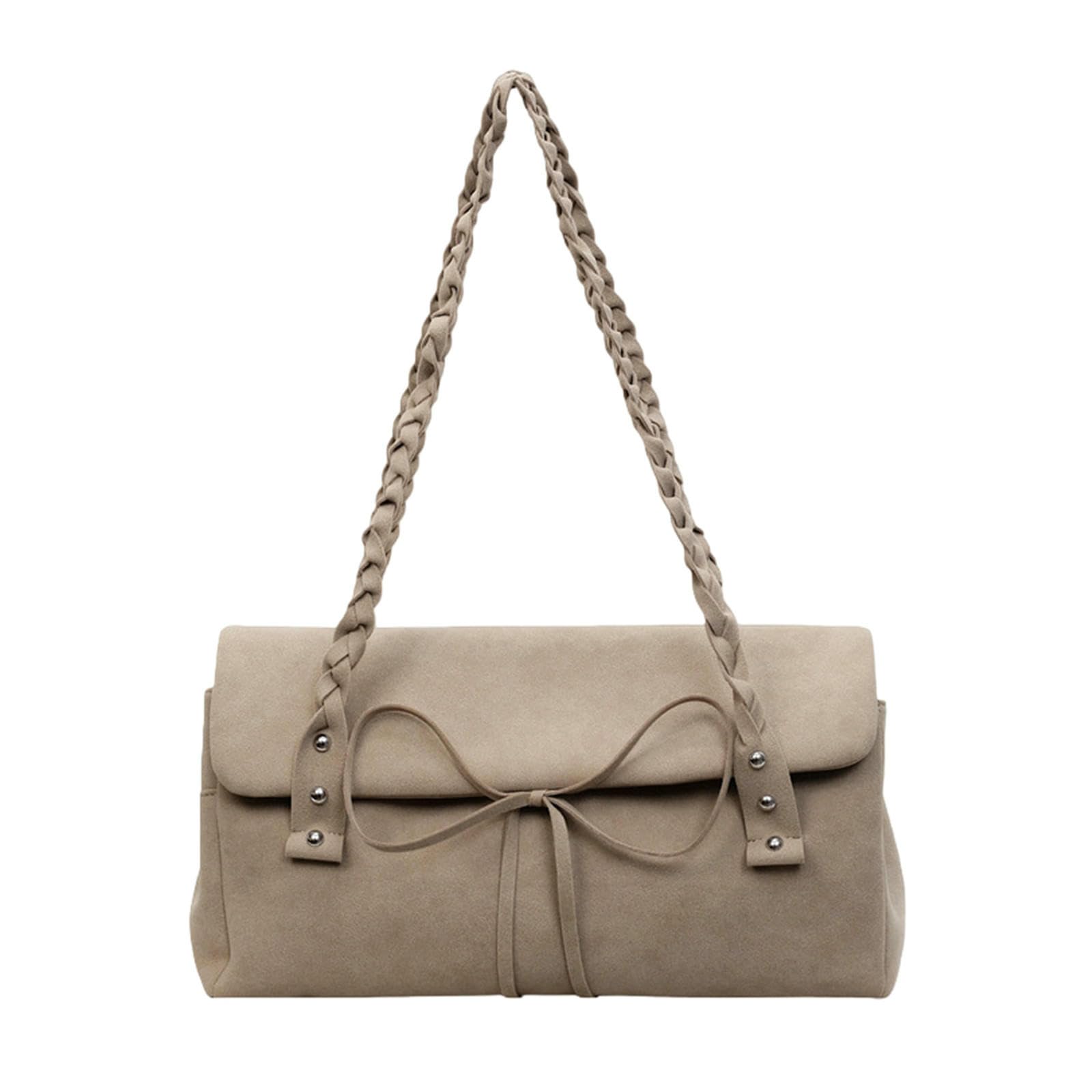 Damen Handtasche Retro-achseltasche Mit Großem Fassungsvermögen, Damen-pendlertasche, Einfache Tragetasche, Umhängetasche-Khaki