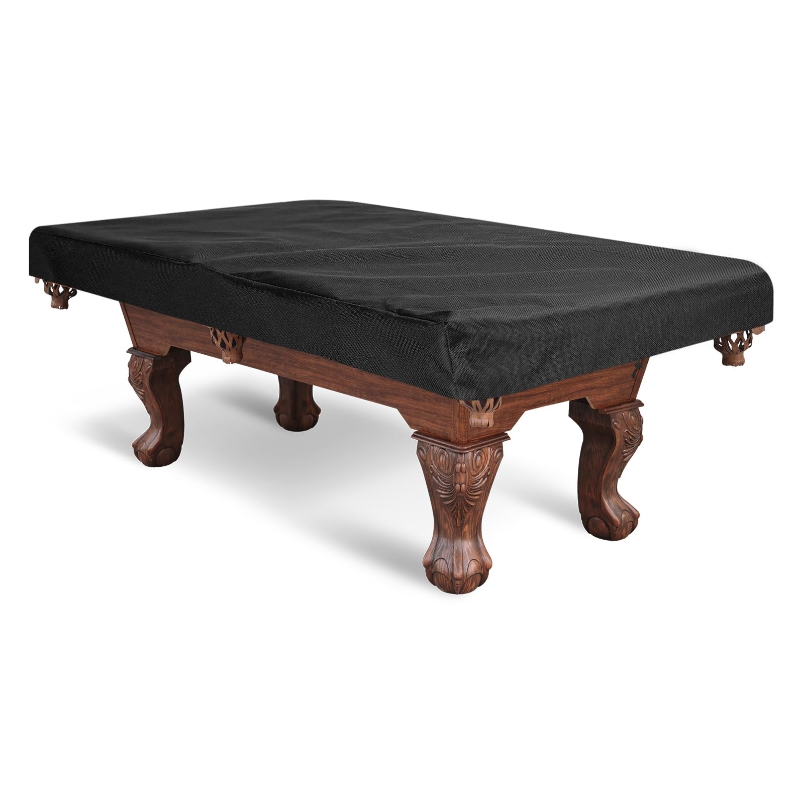 PATIKIL Billiard Pool Table Cover 6.5 Feet, Oxford Waterproof Outdoor Indoor Dustproof Billiard Table Cover Billiards Accessories for Protecting Pool Table Home Club Bar, Black