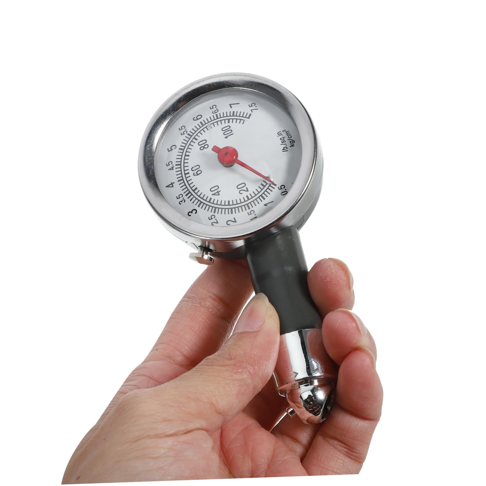 Cabilock 5 Pièces moniteur de pression des pneus jauge portable Vérification de la pression des pneus vérifier Gage de pression des manomètres pour de voiture Plastique Noir