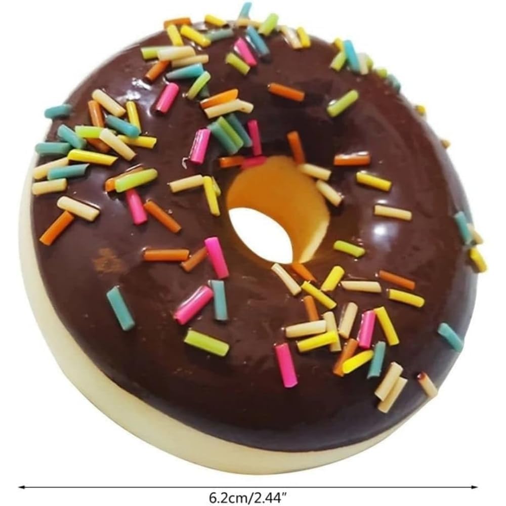 Zenarao Realistic Artificial Fake Donuts Food Fake Cakes Desserts Donut Decorations for Doughnut Party Decoration, Prop Food